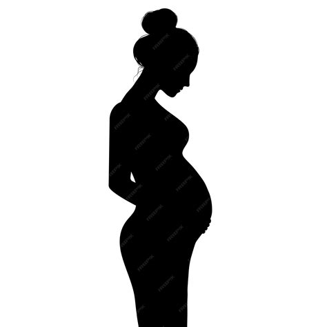 pregnant woman silhouette|pregnant woman 3d silhouette drawing.